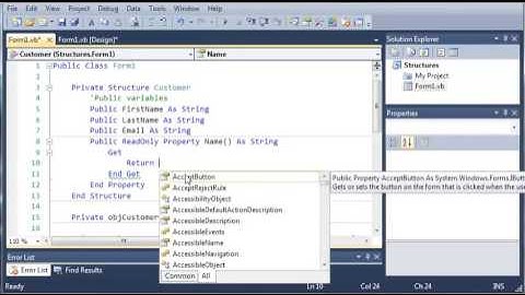 Visual Basic Tutorial   70   ReadOnly Properties   YouTube