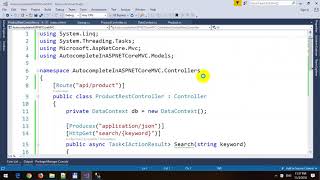 AutoComplete in ASP.NET Core MVC and Entity Framework Core