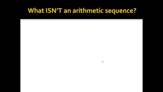 Alg.II - Definition of Arithmetic Sequences