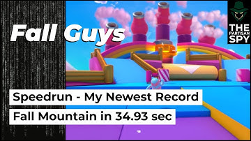 Fall Guys Speedrun Fall Mountain, perfect run | Newest record, 34.93 seconds