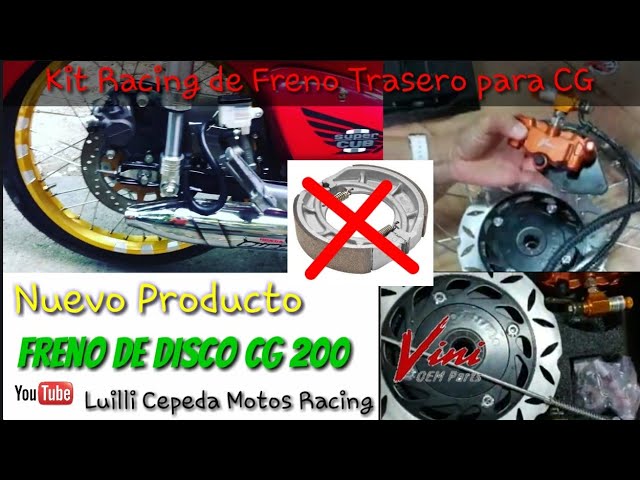 Freno de Disco para CG 200 marca vini 2019 y para mas Modificaciones personales🏍🏍 - YouTube