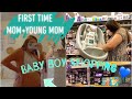 A realistic baby shopping for the first time! First time mom+young mom/mini shopping vlog