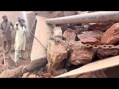 "Huge Rocks Crushing Process. Super Satisfying Stone Crushing Process by Jaw Crusher #rockcrusher"