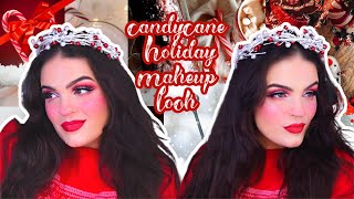 Candy Cane Holiday Makeup Tutorial