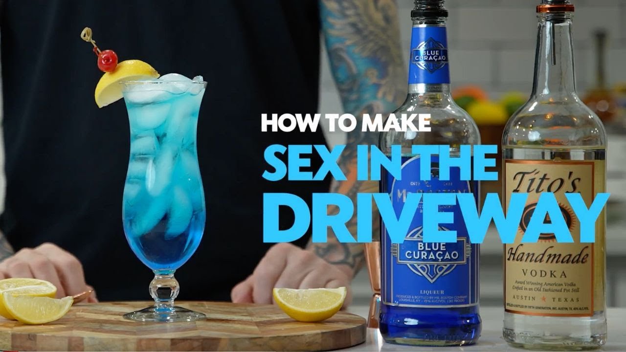 Sex In The Driveway Cocktail Recipe Blue Drink - YouTube