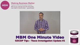 GSCOP Tips - Tesco Update #2 | MBM's One Minute Videos | Sticky Learning - Making Business Matter