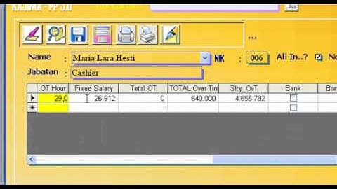 Aplikasi Payroll - Program Penggajian dengan mesin finger print