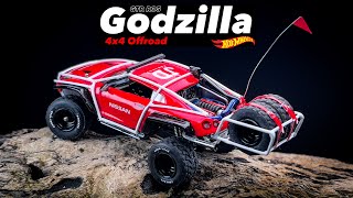 Nissan GTR R35 Godzilla V8 Rear Engine Full Suspenssion and Steering Hot Wheels Custom