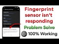 Fingerprint sensor isn't responding problem solve | How To Fix fingerprint sensor isn't responding