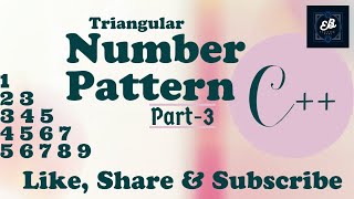 Triangular Number Pattern part 3 using C++ || C++ Tutorial || Competitive Programming Series ||