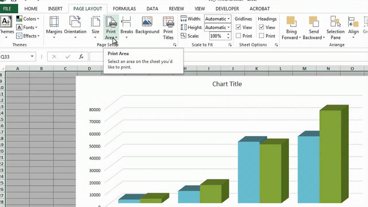 How To Print A Chart In Excel