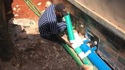 Take A Closer Look At This Chamberless Plumbing Installation And Explanation Work In Edo State.