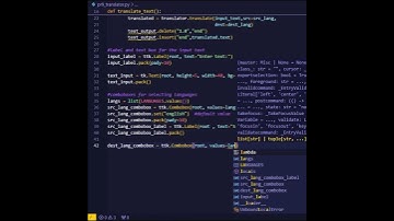 Language translator in Tkinter using Python. #coding #simplegui #graphicaluserinterface #python