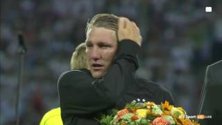 Bastian Schweinsteiger's farewell speech - Last game of Basti with Germany