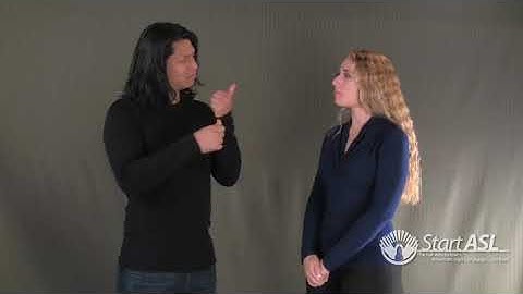 ASL 1 Unit 9 - Conversation