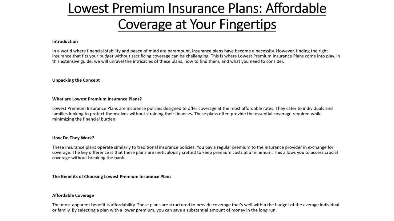 lowest-premium-insurance-plans-best-life-insurance-plans-cheapest