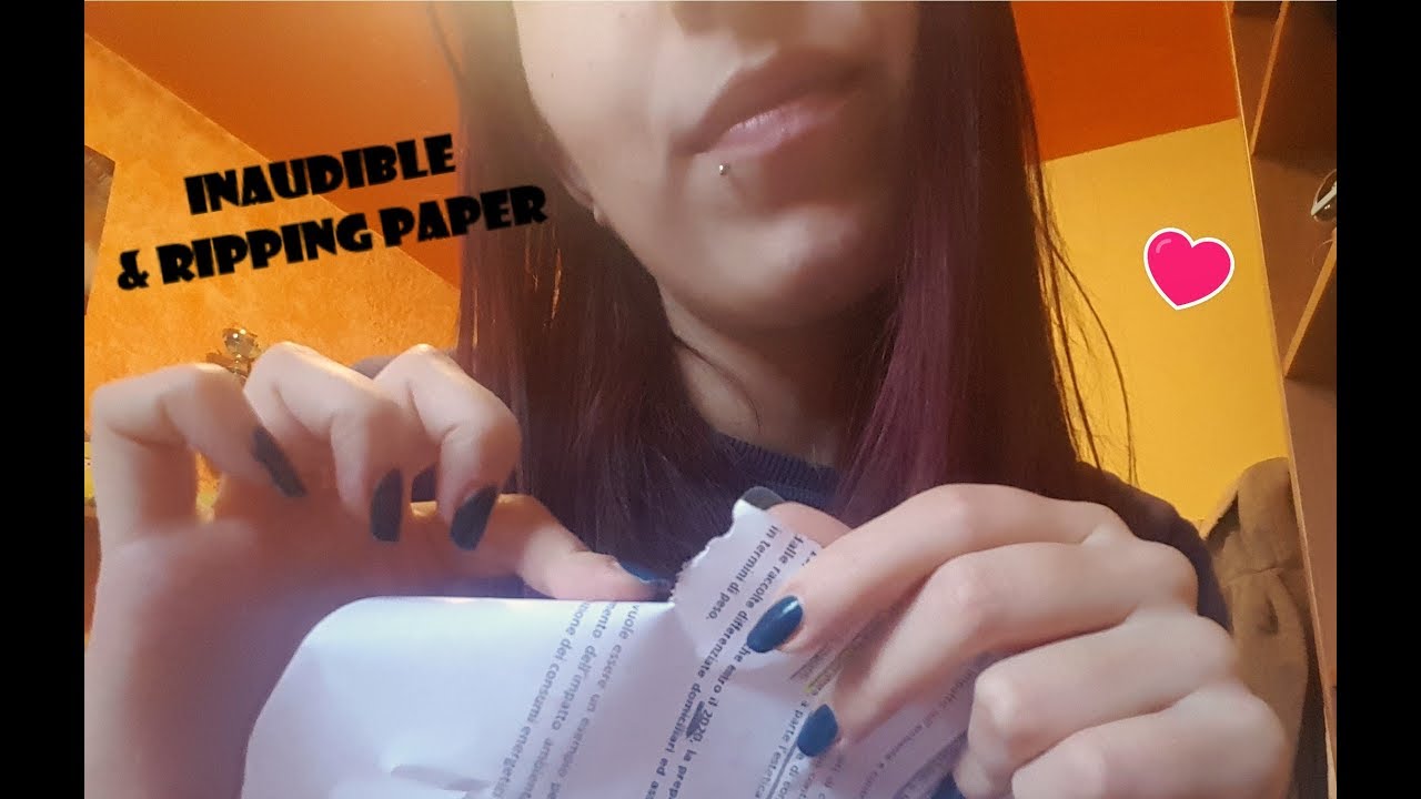 ASMR ITA: Inaudible & Ripping Paper Sounds ❤