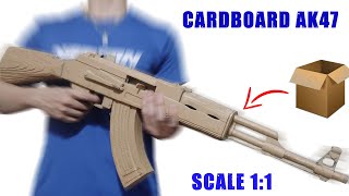 How to make Very Detailed AK47 from Cardboard | DIY Cardboard Gun Toy