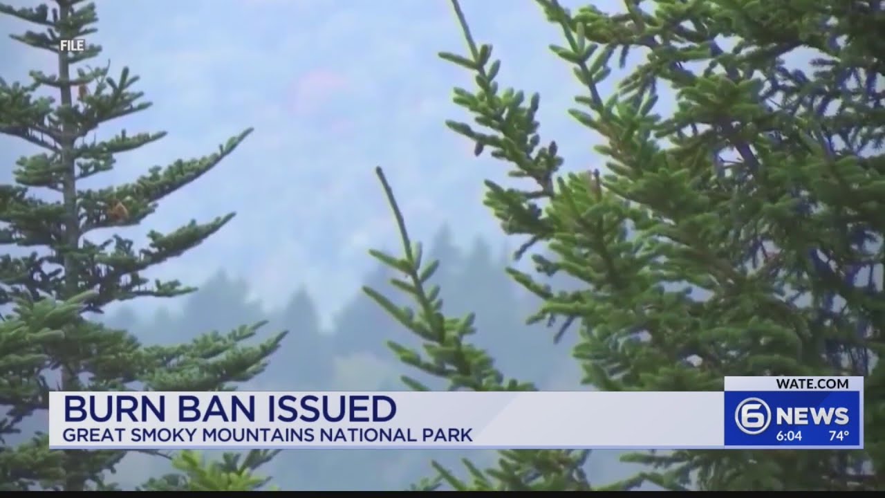 Burn ban issued in the Smokies - YouTube