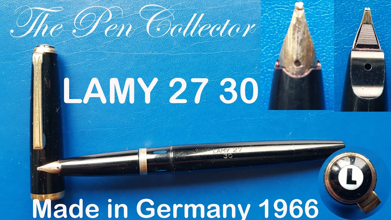 Vintage LAMY 27 30 from 1966 Fountain Pen Review YouTube