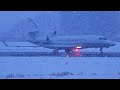 Winter wonderland dassault falcon 7x conquers snowy switzerland 