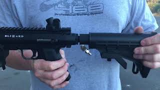 Tacamo Blizzard Paintball Gun Shooting Demo