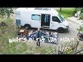 What&#39;s in my Van and Thoughts on Minimalism