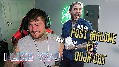 Thumbnail of Post Malone - I Like You (A Happier Song) w. Doja Cat [Official Lyric Video] [REACTION!!!]