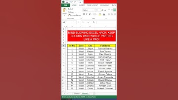 Mind-Blowing Excel Hack: Keep Column Widths While Pasting Like a Pro! #exceltips #exceltricks