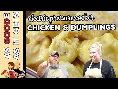 Electric Pressure Cooker Chicken and Dumplings