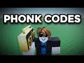 10 BOOMBOX PHONK CODES... (Roblox)