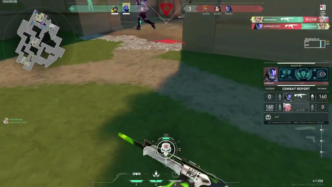 Unbelievable Valorant comeback with only 11 hp