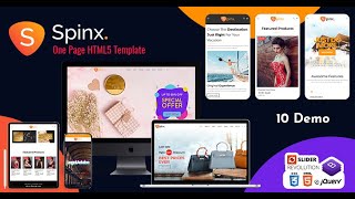 Spinx - One Page Parallax HTML Template