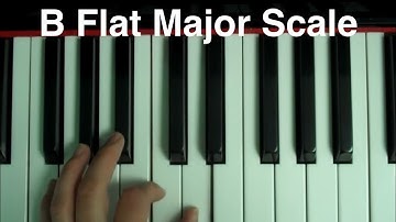 B Flat Major Scale Piano #pianotutorialforbeginners 