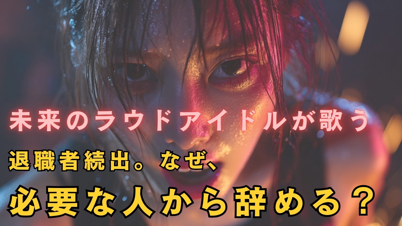 【製造業 AI Music アイドル】　退職者続出。なぜ、必要な人から辞める？　『BREAK THE REALITY』　(ラウドアイドル)