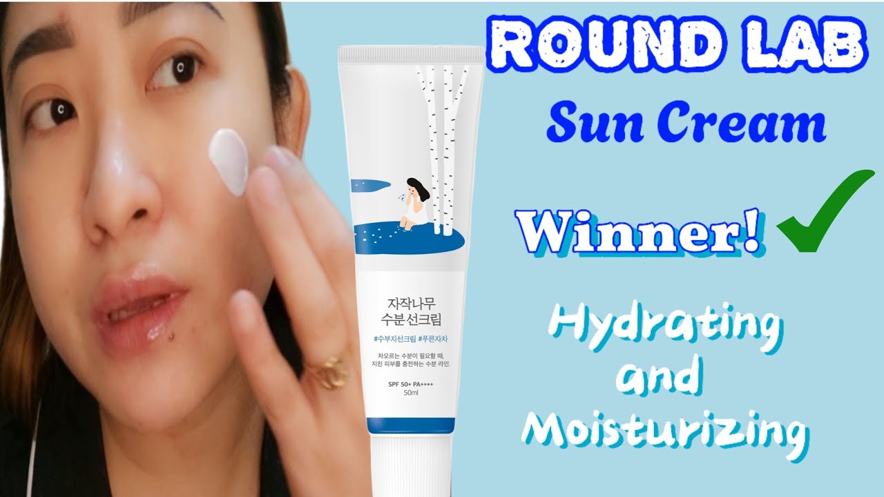 ROUND LAB SUN CREAM - MOST HYDRATING AND EASY TO BLEND SUNSCREEN I HAVE TRIED SO FAR! NEW FAVORITE!