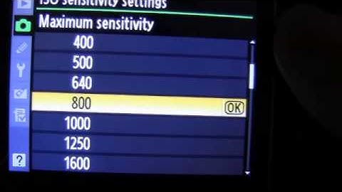 Nikon ISO Sensitivity