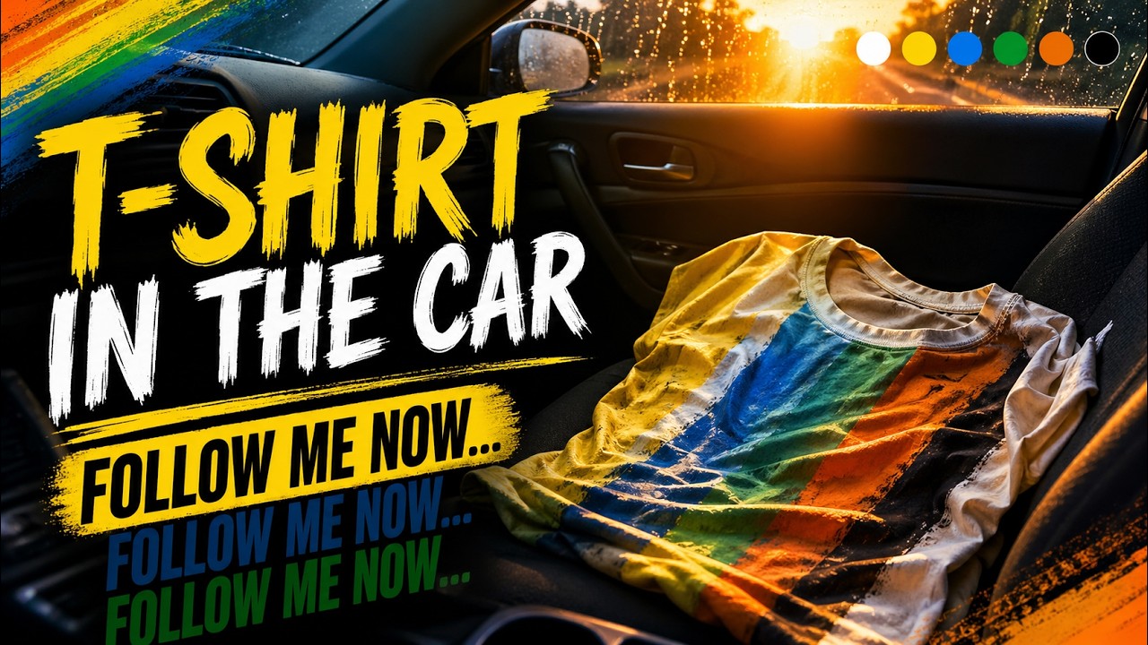 Follow me now (T-shirt in the car)