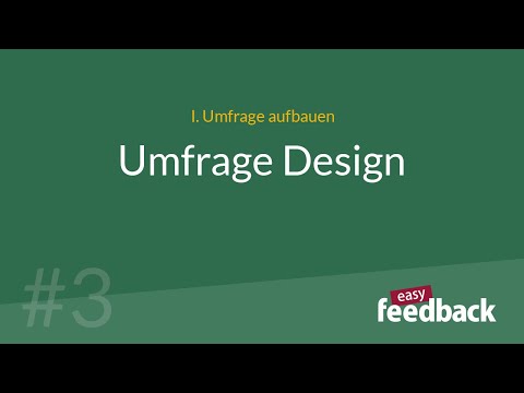 #3 Layout einer Umfrage gestalten | easyfeedback