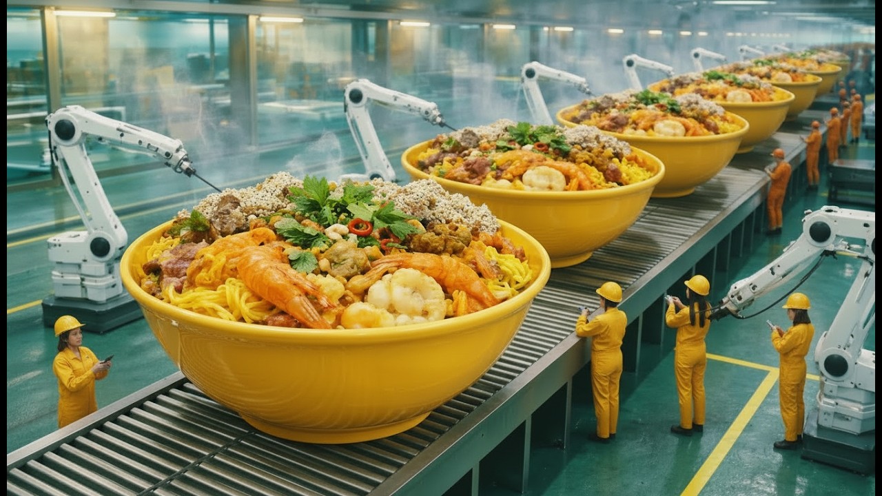 Bên trong nhà máy Mì Quảng  – Hàng ngàn mì Quảng được làm ra mỗi ngày như thế nào?