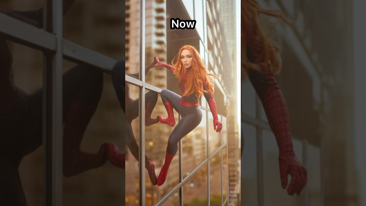 Cosplay then vs. now 🕷️audio Beku.cos #cosplay #spiderman #redhead