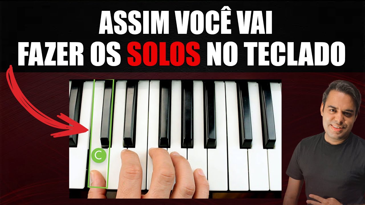 A forma mais fácil de FAZER SOLOS no teclado (melodia fácil)