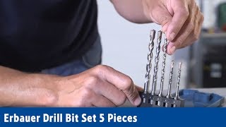 Erbauer Drill Bit Set 5 Pieces | Screwfix
