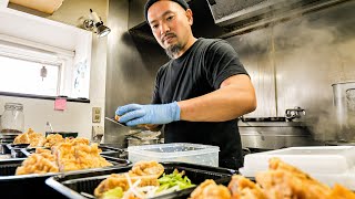 Amazing Wok Skills in Japan! Huge fried Chicken Satisfies local Customers! Chinese Food in Japan