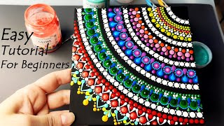 How to Paint Dot Mandala Art | Easy Tutorial for Beginners