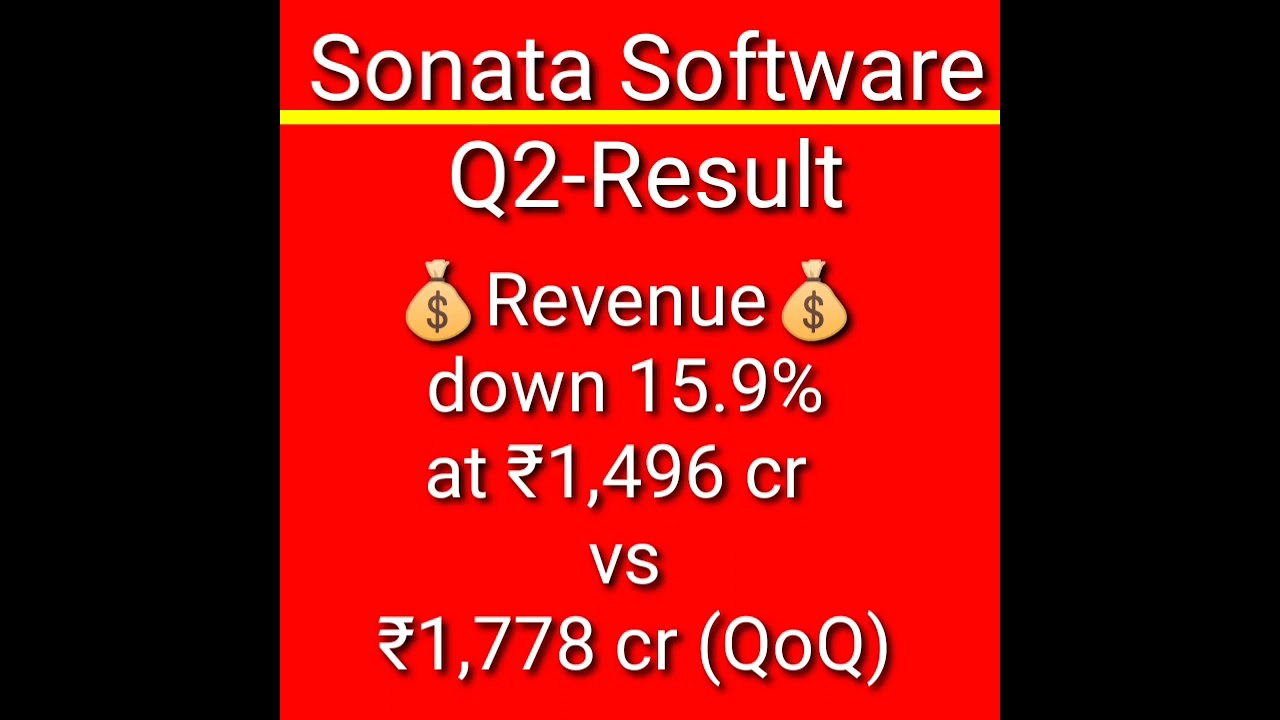 🔴Sonata Software q2 result declared today 💰, stocks market 🇮🇳news, 