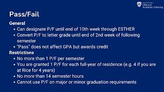 Academic Policies -  Pass Fail