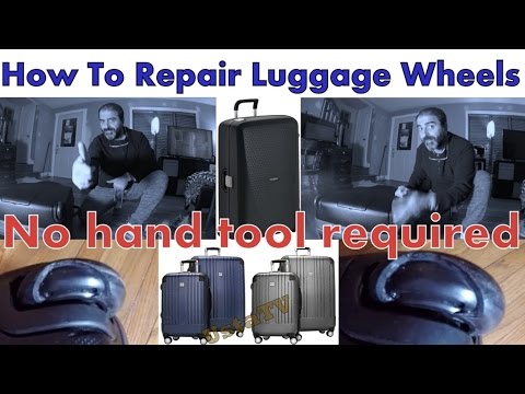 How To Repair Luggage Wheels / No hand 