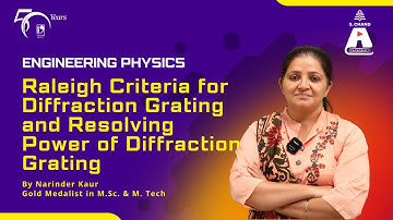 Raleigh Criteria for Diffraction Grating and Resolving Power of Diffraction Grating |S Chand Academy