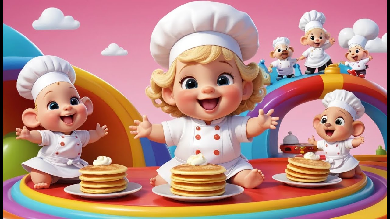 Chef Sheep Cooks Yummy Pancakes | Fun Cooking Song for Kids | Silly Farm Adventure Rhyme